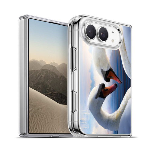 Head Case Designs Wildlife Swans In Love Soft Gel Case for Apple iPhone Duo