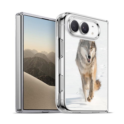 Head Case Designs Wildlife Grey Wolf Running Soft Gel Case for Apple iPhone Duo