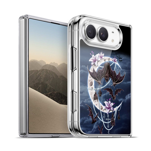 Sarah Richter Animals Gothic Bats & Crescent Moon Soft Gel Case for Apple iPhone Duo