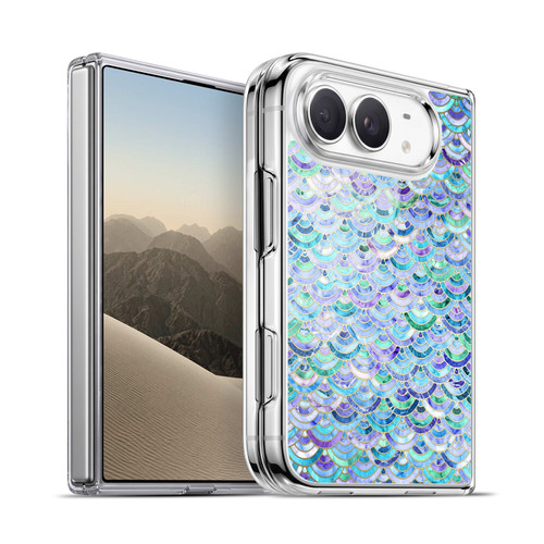 Micklyn Le Feuvre Marble Patterns Mosaic In Sapphire And Emerald Soft Gel Case for Apple iPhone Duo