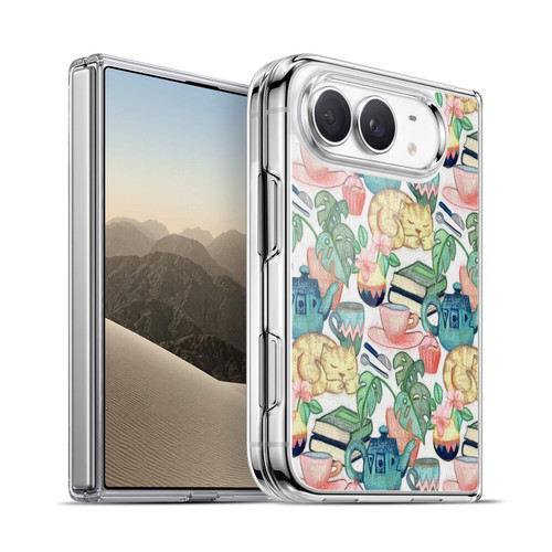 Micklyn Le Feuvre Patterns 2 Lazy Afternoon A Chalk Pastel Illustration Soft Gel Case for Apple iPhone Duo