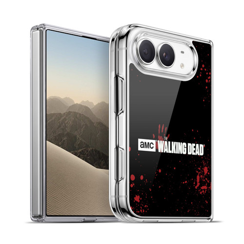 AMC The Walking Dead Logo Blood Black Soft Gel Case for Apple iPhone Duo