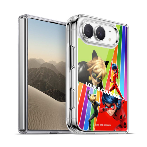 Miraculous Ladybug Graphics Love & Courage Soft Gel Case for Apple iPhone Duo