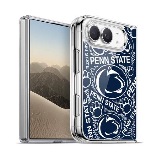 Pennsylvania State University PSU Pennsylvania State Art Sketch Graphics Soft Gel Case for Apple iPhone Duo