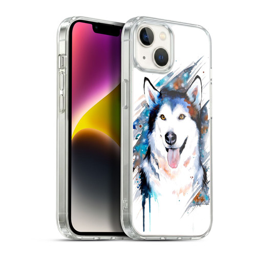 Pixie Cold Animals Husky Soft Gel Case for Apple iPhone 14 Plus & MagSafe