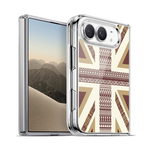 Head Case Designs Union Jack Collection Deep Coffee Tribal Soft Gel Case for Apple iPhone Duo