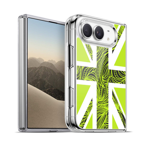 Head Case Designs Union Jack Collection Neon Green Rope Soft Gel Case for Apple iPhone Duo