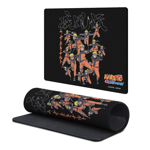 Naruto Shippuden Graphics Kage Bunshin Gaming Office Desk PC Keyboard Mouse Mat Pad 9.84 x 11.81 x 0.12 inches (250 x 300 mm) - S
