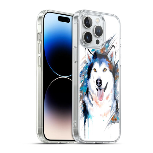 Pixie Cold Animals Husky Soft Gel Case for Apple iPhone 14 Pro Max & MagSafe