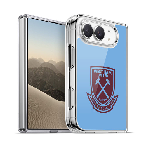 West Ham United FC 125 Year Anniversary Claret Crest 2 Soft Gel Case for Apple iPhone Duo