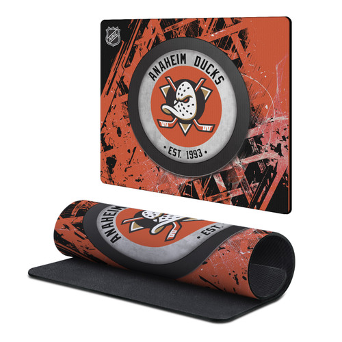 NHL Anaheim Ducks Team Puck Gaming Office Desk PC Keyboard Mouse Mat Pad 9.84 x 11.81 x 0.12 inches (250 x 300 mm) - S