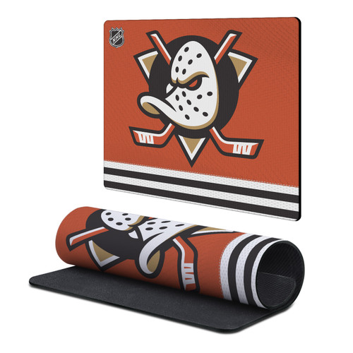 NHL Anaheim Ducks Team Uniform Gaming Office Desk PC Keyboard Mouse Mat Pad 9.84 x 11.81 x 0.12 inches (250 x 300 mm) - S