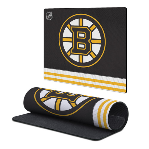 NHL Boston Bruins Team Uniform Gaming Office Desk PC Keyboard Mouse Mat Pad 9.84 x 11.81 x 0.12 inches (250 x 300 mm) - S