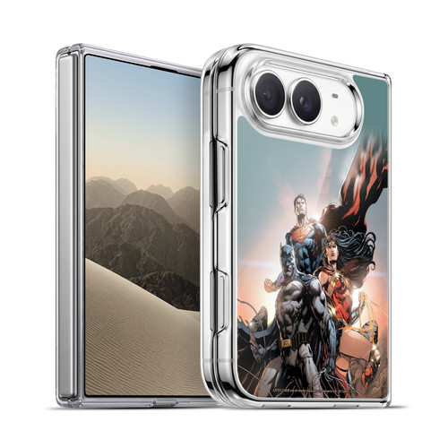 Justice League DC Comics Comic Book Covers Rebirth Trinity #1 Soft Gel Case for Apple iPhone Duo