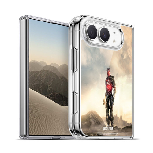 Justice League Movie Character Posters Cyborg Soft Gel Case for Apple iPhone Duo