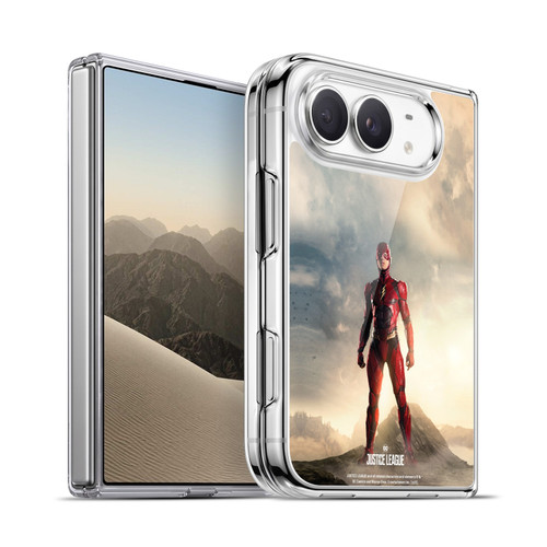 Justice League Movie Character Posters The Flash Soft Gel Case for Apple iPhone Duo