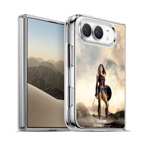 Justice League Movie Character Posters Wonder Woman Soft Gel Case for Apple iPhone Duo