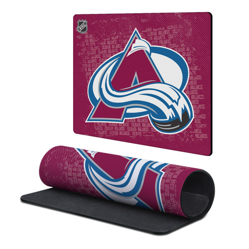 NHL Colorado Avalanche Team Logo Gaming Office Desk PC Keyboard Mouse Mat Pad 9.84 x 11.81 x 0.12 inches (250 x 300 mm) - S