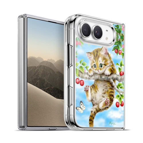 Kayomi Harai Animals And Fantasy Cherry Tree Kitten Soft Gel Case for Apple iPhone Duo