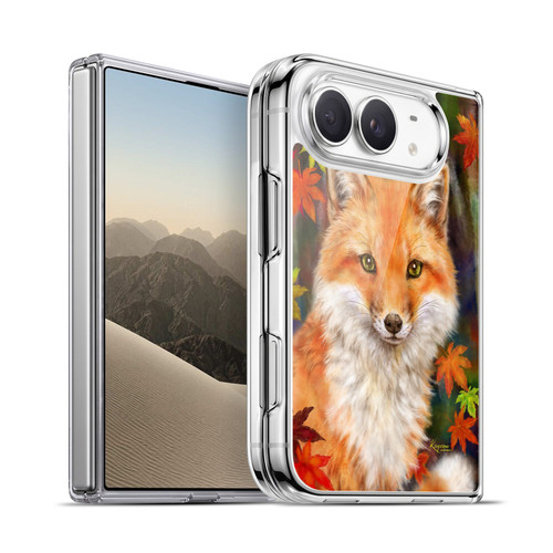 Kayomi Harai Animals And Fantasy Fox With Autumn Leaves Soft Gel Case for Apple iPhone Duo