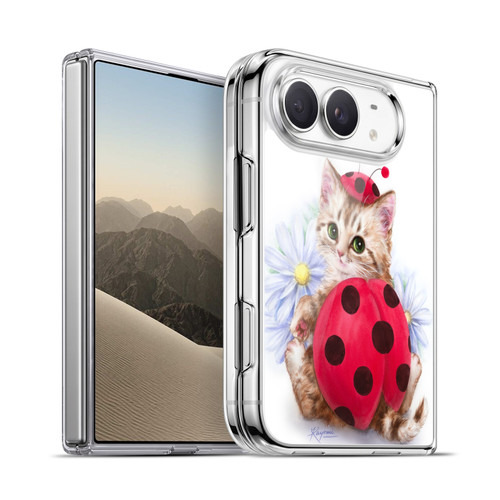 Kayomi Harai Animals And Fantasy Kitten Cat Lady Bug Soft Gel Case for Apple iPhone Duo