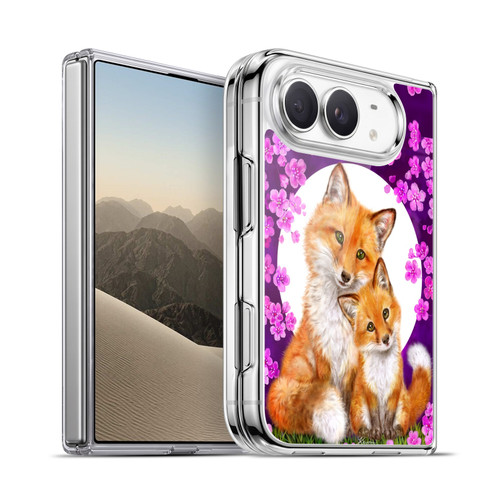 Kayomi Harai Animals And Fantasy Mother & Baby Fox Soft Gel Case for Apple iPhone Duo