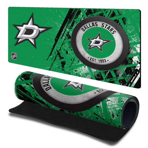 NHL Dallas Stars Team Puck Gaming Office Desk PC Keyboard Mouse Mat Pad 23.62 x 11.81 x 0.12 inches (600 x 300 mm) - L