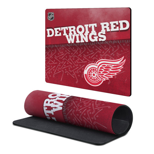 NHL Detroit Red Wings Team Word & Mark Gaming Office Desk PC Keyboard Mouse Mat Pad 9.84 x 11.81 x 0.12 inches (250 x 300 mm) - S