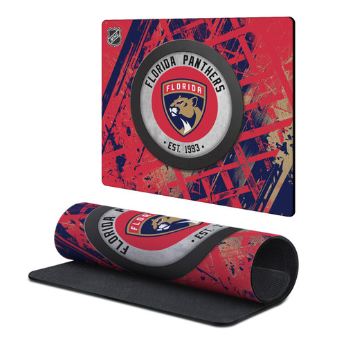 NHL Florida Panthers Team Puck Gaming Office Desk PC Keyboard Mouse Mat Pad 9.84 x 11.81 x 0.12 inches (250 x 300 mm) - S