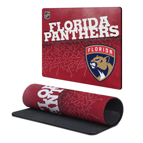 NHL Florida Panthers Team Word & Mark Gaming Office Desk PC Keyboard Mouse Mat Pad 9.84 x 11.81 x 0.12 inches (250 x 300 mm) - S