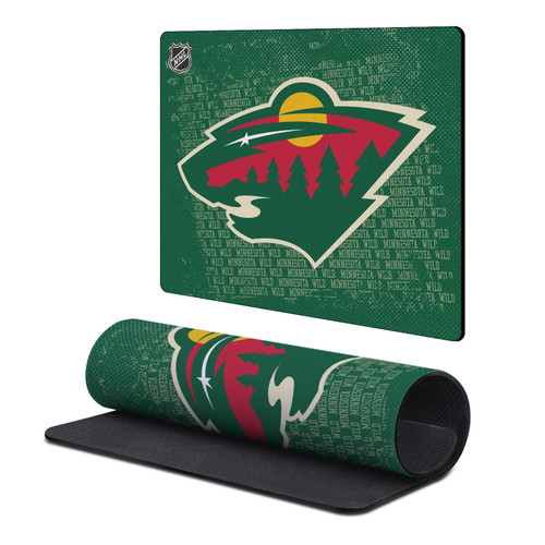 NHL Minnesota Wild Team Logo Gaming Office Desk PC Keyboard Mouse Mat Pad 9.84 x 11.81 x 0.12 inches (250 x 300 mm) - S