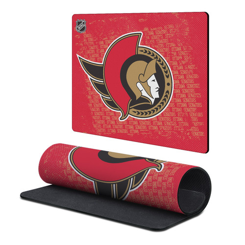 NHL Ottawa Senators Team Logo Gaming Office Desk PC Keyboard Mouse Mat Pad 9.84 x 11.81 x 0.12 inches (250 x 300 mm) - S