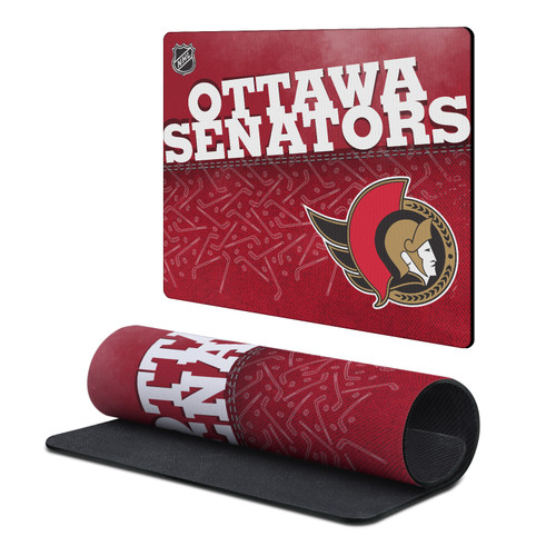 NHL Ottawa Senators Team Word & Mark Gaming Office Desk PC Keyboard Mouse Mat Pad 9.84 x 11.81 x 0.12 inches (250 x 300 mm) - S