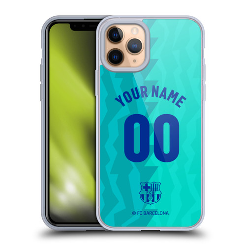 Custom Customised Personalised FC Barcelona 2026/27 Crest Kit Third Soft Gel Case for Apple iPhone 11 Pro & MagSafe