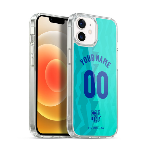 Custom Customised Personalised FC Barcelona 2026/27 Crest Kit Third Soft Gel Case for Apple iPhone 12 / iPhone 12 Pro & MagSafe