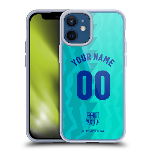 Custom Customised Personalised FC Barcelona 2026/27 Crest Kit Third Soft Gel Case for Apple iPhone 12 Mini & MagSafe