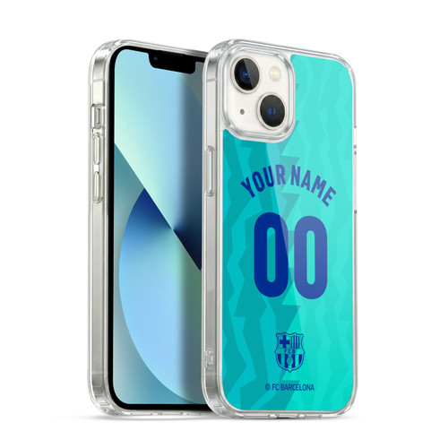 Custom Customised Personalised FC Barcelona 2026/27 Crest Kit Third Soft Gel Case for Apple iPhone 13
