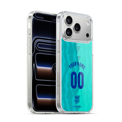 Custom Customised Personalised FC Barcelona 2026/27 Crest Kit Third Soft Gel Case for Apple iPhone 17 Pro Max