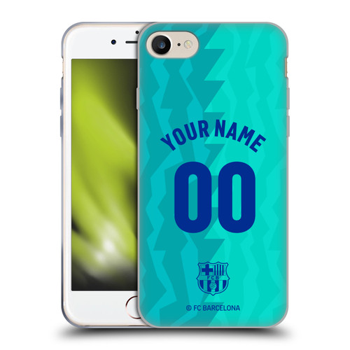 Custom Customised Personalised FC Barcelona 2026/27 Crest Kit Third Soft Gel Case for Apple iPhone 7 / 8 / SE 2020 & 2022 & MagSafe