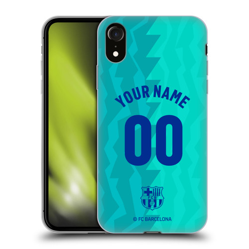 Custom Customised Personalised FC Barcelona 2026/27 Crest Kit Third Soft Gel Case for Apple iPhone XR