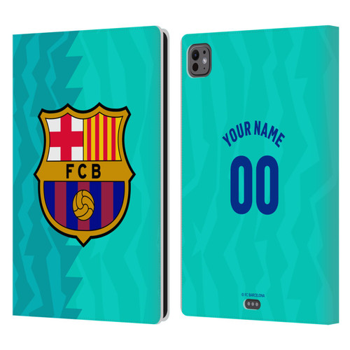 Custom Customised Personalised FC Barcelona 2026/27 Crest Kit Third Leather Book Wallet Case Cover For Apple iPad Pro 11 M4/M5 2024/2025