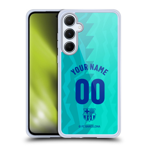 Custom Customised Personalised FC Barcelona 2026/27 Crest Kit Third Soft Gel Case for Samsung Galaxy A55 5G