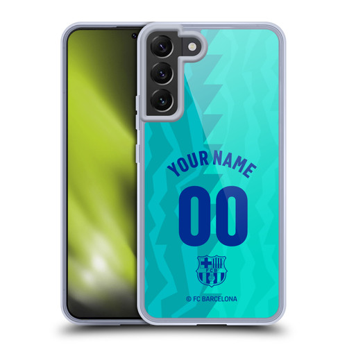 Custom Customised Personalised FC Barcelona 2026/27 Crest Kit Third Soft Gel Case for Samsung Galaxy S22+ 5G & MagSafe