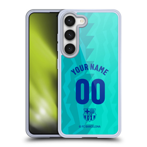 Custom Customised Personalised FC Barcelona 2026/27 Crest Kit Third Soft Gel Case for Samsung Galaxy S23 5G & MagSafe