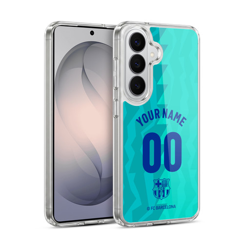 Custom Customised Personalised FC Barcelona 2026/27 Crest Kit Third Soft Gel Case for Samsung Galaxy S26 Plus