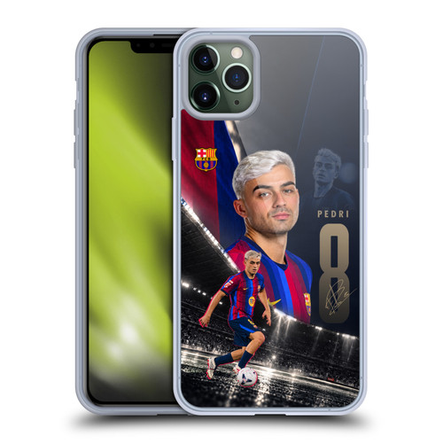 FC Barcelona 2026/27 First Team Pedri Soft Gel Case for Apple iPhone 11 Pro Max & MagSafe