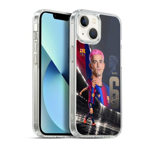 FC Barcelona 2026/27 First Team Gavi Soft Gel Case for Apple iPhone 13