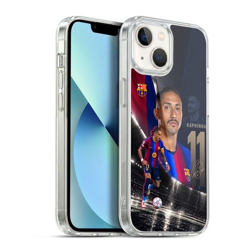FC Barcelona 2026/27 First Team Raphinha Soft Gel Case for Apple iPhone 13