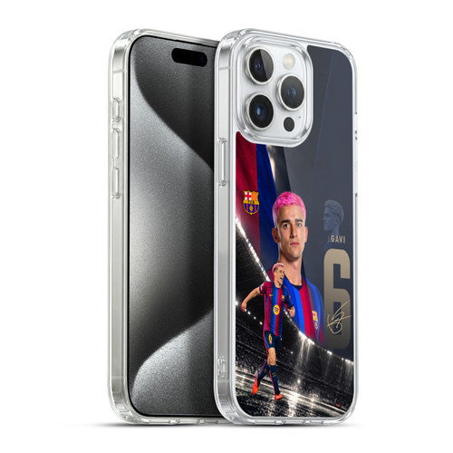FC Barcelona 2026/27 First Team Gavi Soft Gel Case for Apple iPhone 15 Pro Max & MagSafe