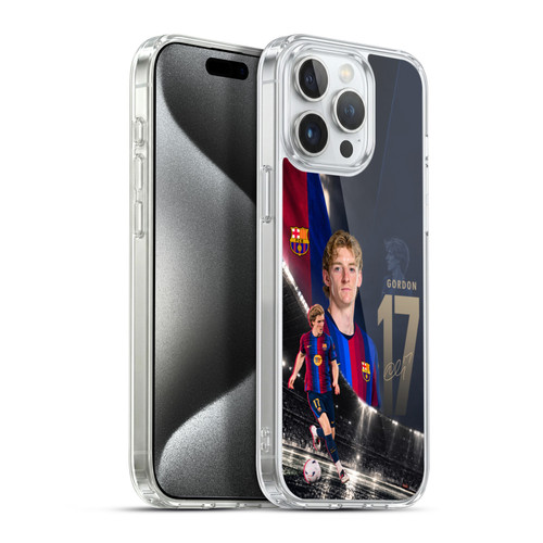 FC Barcelona 2026/27 First Team Anthony Gordon Soft Gel Case for Apple iPhone 15 Pro Max & MagSafe